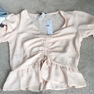 Top shop NWT blush shirt